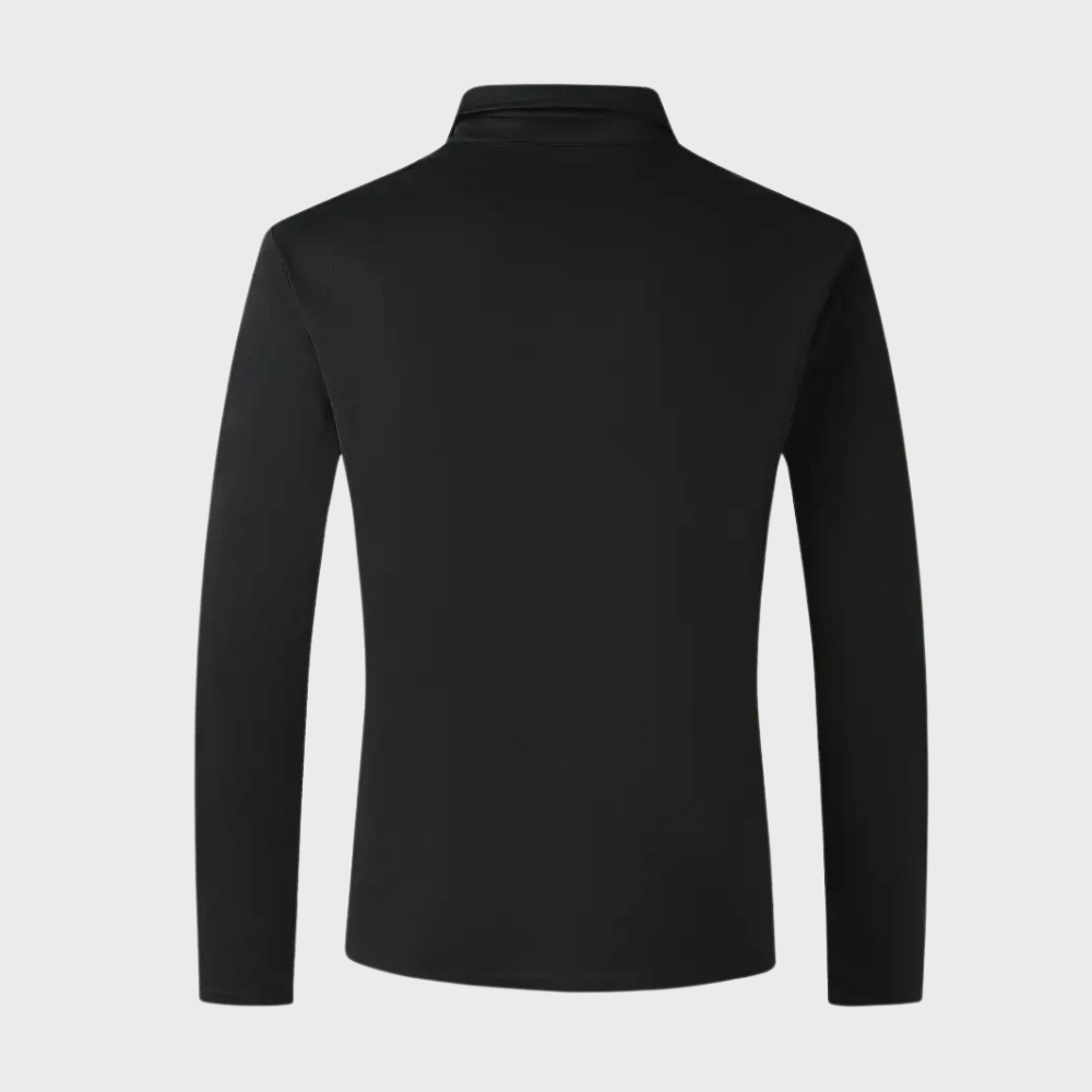 Hochwertiges Herren-Polo-Shirt – Langarm, atmungsaktiv, für Sommer 2