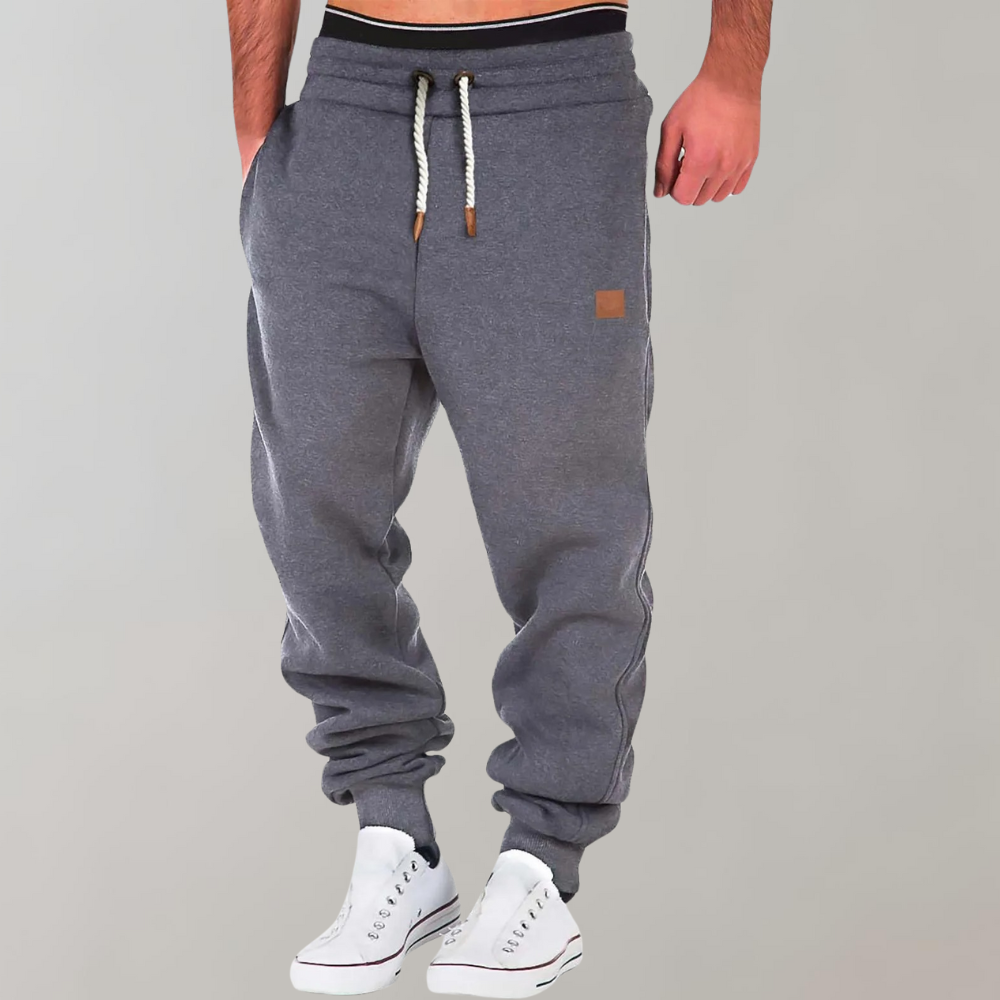 Leichte Baggy-Jogginghosen Herren, Bequeme Baumwoll-Trainingshose für Sport und Freizeit-4