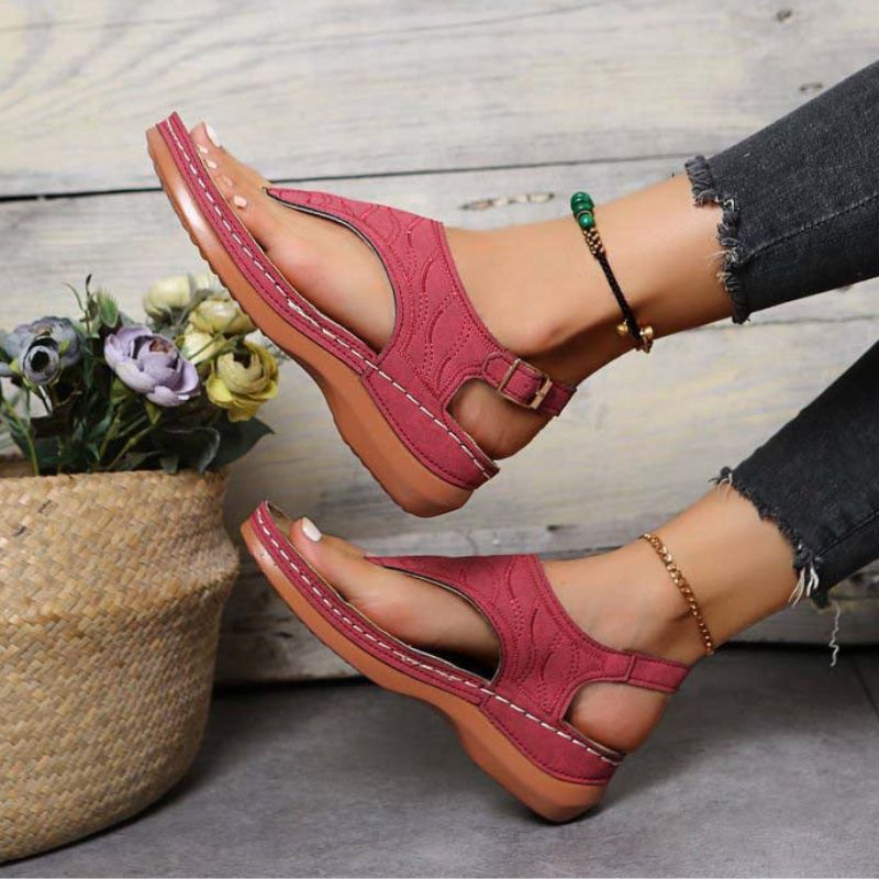 Orthopädische Frauensandalen Mit Bequemer Innensohle, Langlebigem Design, Stilvoll Und Vielseitig Für Den Alltag