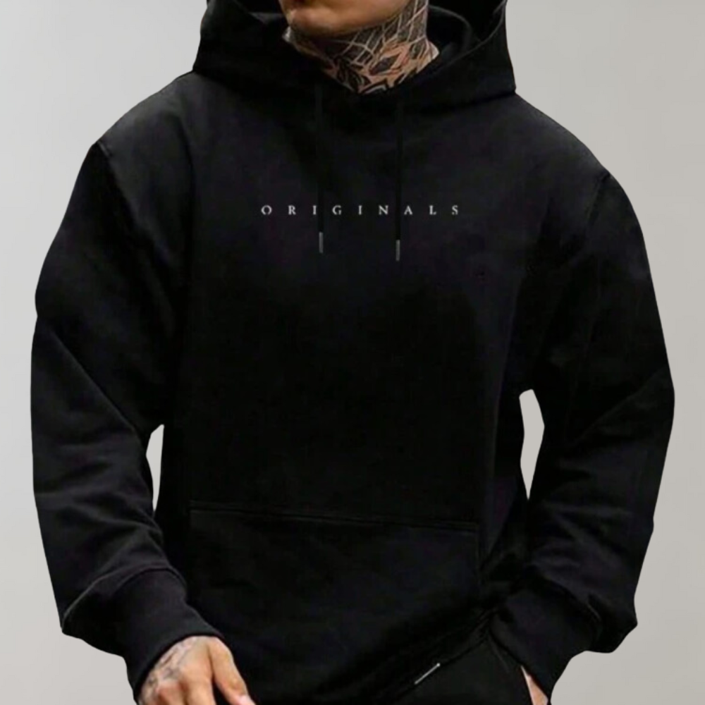 Men’s Urban Pullover Hoodie Minimalistic Design