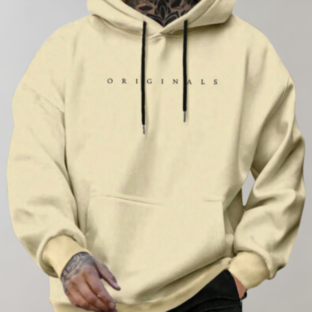Men’s Urban Pullover Hoodie Minimalistic Design
