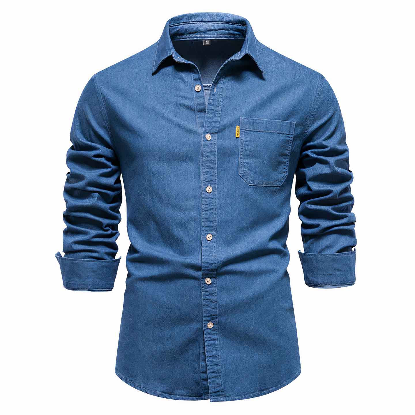 Variant image for Herren Hemd aus Luxuriösem Baumwoll-Denim, Langarm, Vielseitig für Lässige und Formelle Anlässe-6
