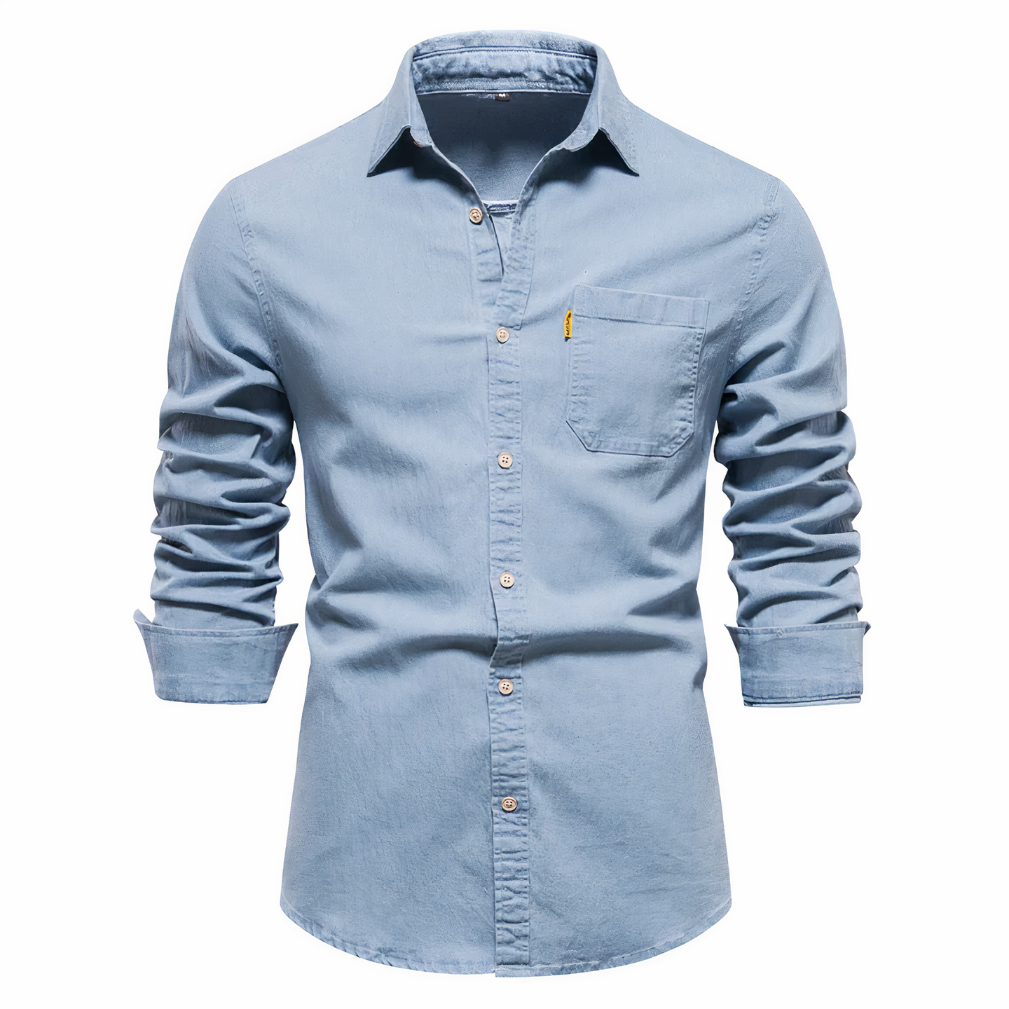 Variant image for Herren Hemd aus Luxuriösem Baumwoll-Denim, Langarm, Vielseitig für Lässige und Formelle Anlässe-16