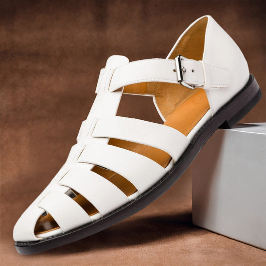 Premium Ledersandalen für Männer, Komfortable und Stilvolle Freizeitschuhe für Warmes Wetter-1