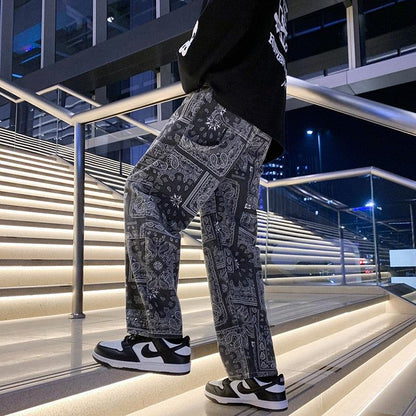 Bandana-Jeans Damen Mit Einzigartigen Drucken Für Stilvolle Urban Wear-4