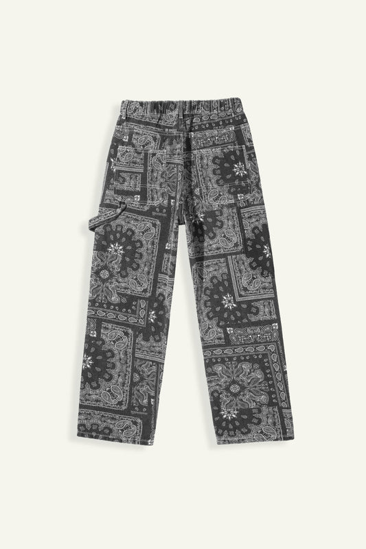 Bandana-Jeans Damen Mit Einzigartigen Drucken Für Stilvolle Urban Wear-1