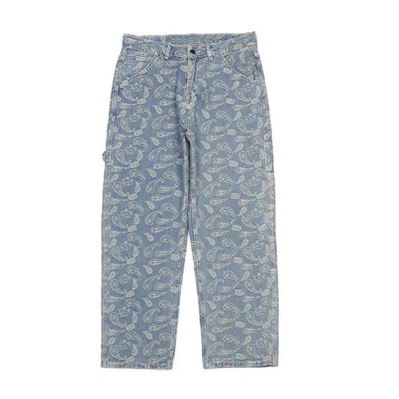 Variant image for Paisley Print Herren Jeans – Bequeme Jeans Mit Eleganten Mustern In Verschiedenen Passformen-2