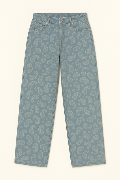 Paisley Print Herren Jeans – Bequeme Jeans Mit Eleganten Mustern In Verschiedenen Passformen-3