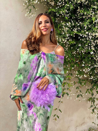 Elegantes Weißes Maxikleid für Frauen mit Offenem Rücken und Halo-Design – Fließende Silhouette für Sommerabende und Festliche Anlässe