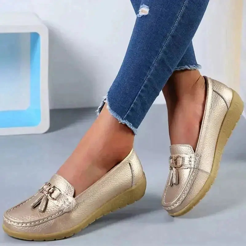 Variant image for Orthopädische Mokassins Damen, Atmungsaktive PU-Leder Mokassin Schuhe für Komfort und Unterstützung-60