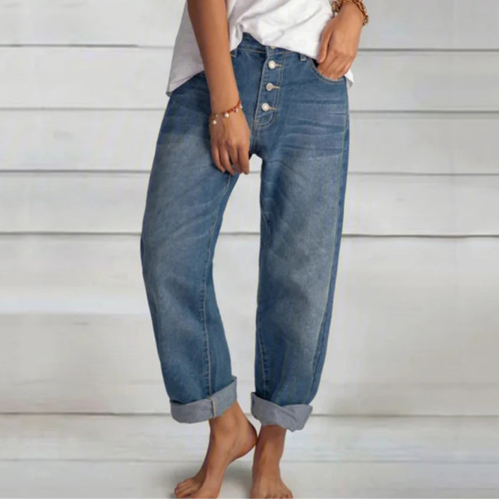 Stilvolle Damenjeans Mit Einzigartigem Design Und Komfortabler Passform, Größen S-3XL-3