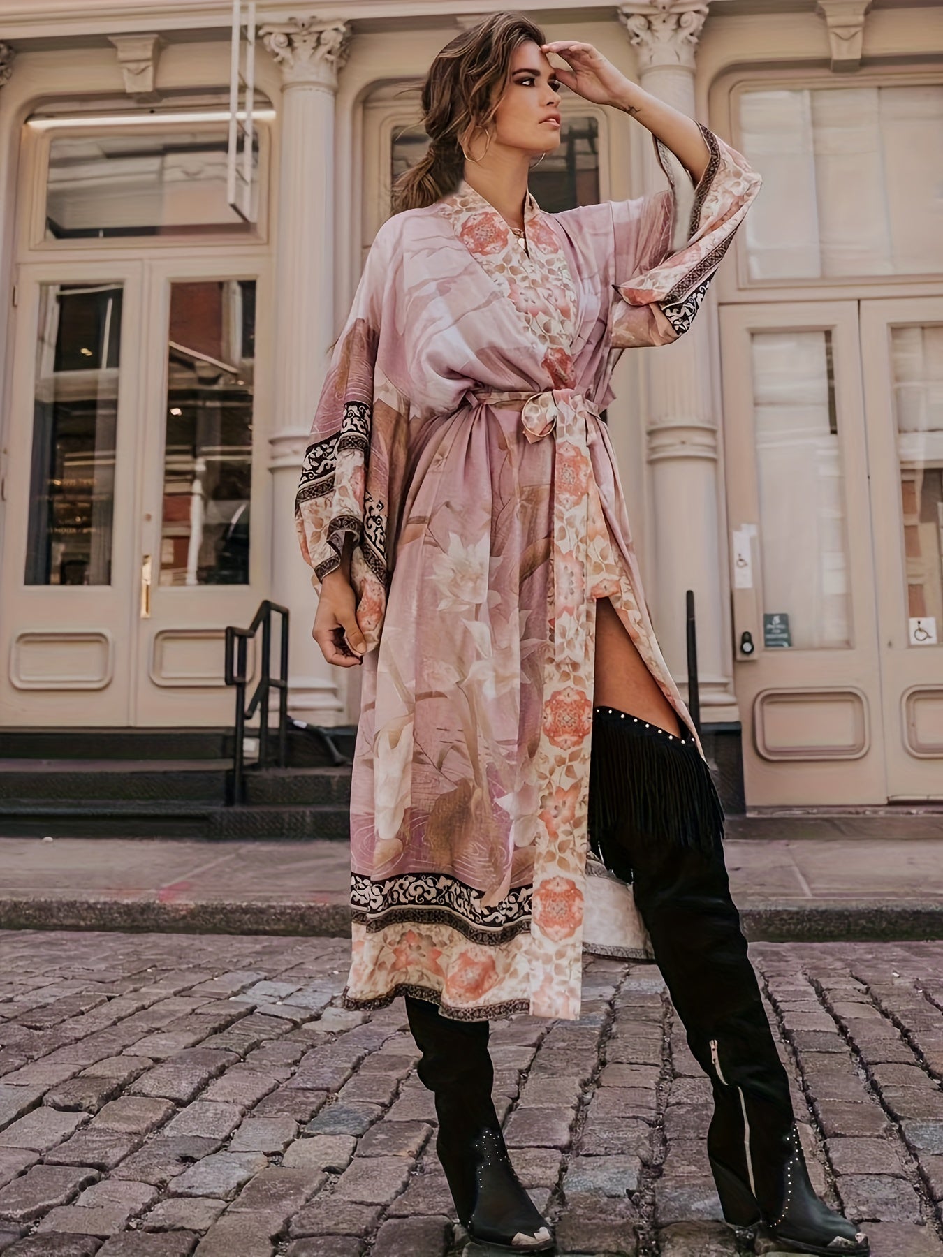 Leichter & vielseitiger Damen-Kimono – florales Design, atmungsaktiv, für Alltag und besondere Anlässe 9