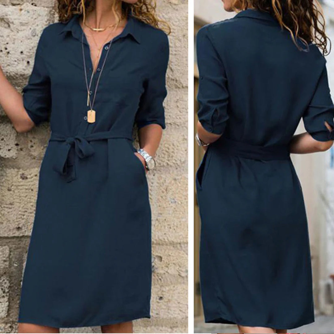 Leichtes & fließendes Damenkleid – modernes Design, Polyester, für festliche Anlässe 4