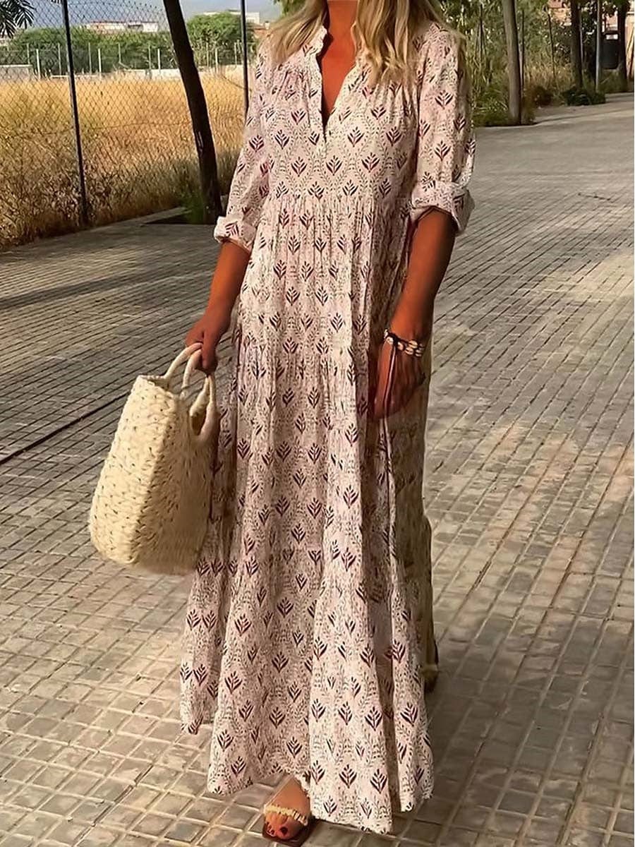 Leichtes & fließendes Damenkleid – romantischer Schnitt, Leinen, für Hochzeitsgast und Gartenfeiern 0