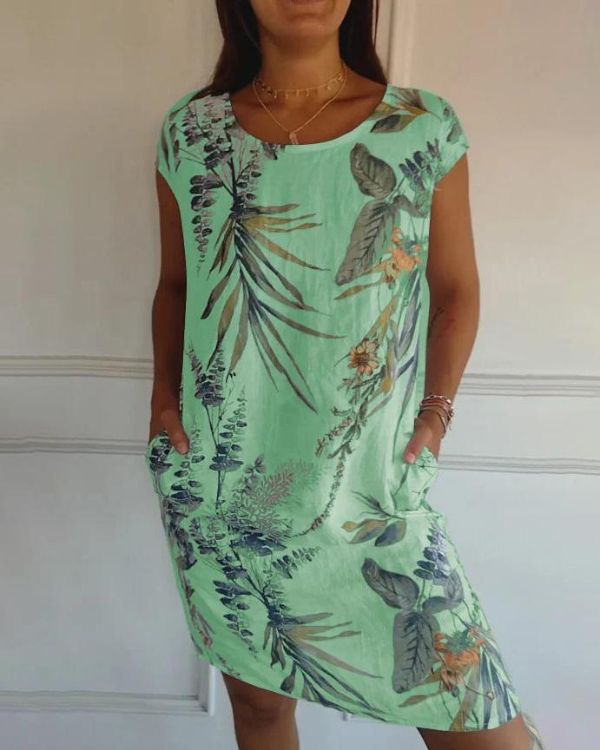 Leichtes & schmeichelhaftes Damenkleid – Baumwoll-Leinen-Mix, für Freizeit und Reisen 4