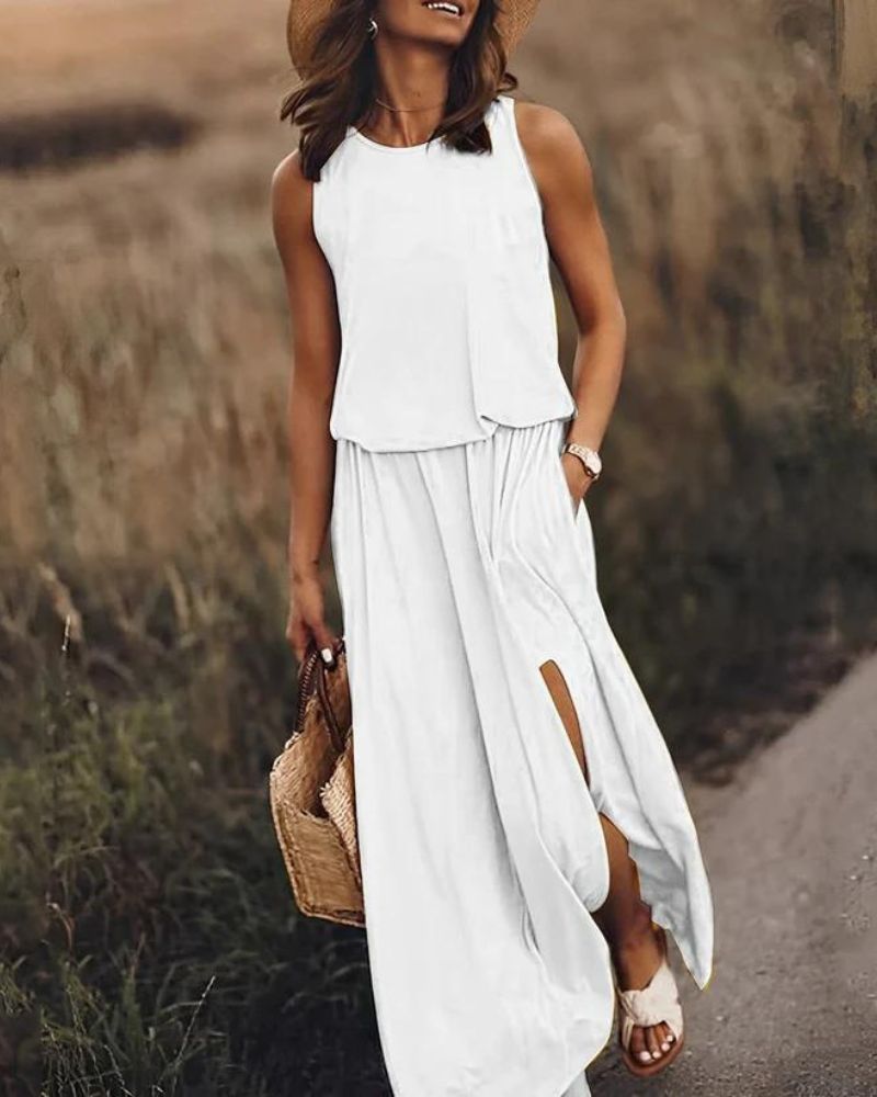 Leichtes und fließendes Damen-Maxikleid – lebendige Farben, atmungsaktives Material, für festliche Anlässe 5