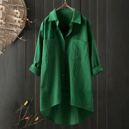 Elegante Lockere Damenbluse - Stilvolle Bluse Für Arbeit Und Freizeit-5