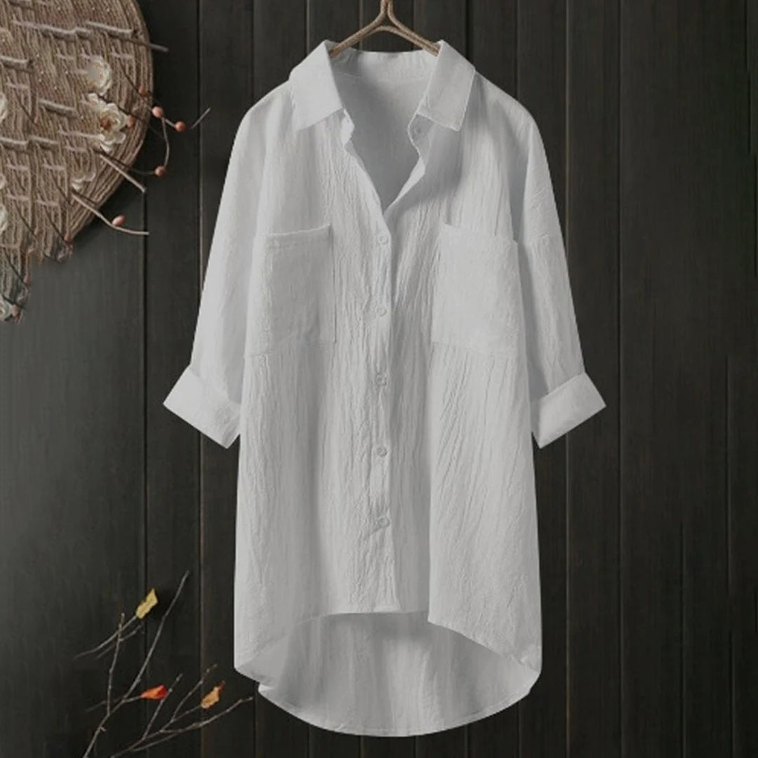 Elegante Lockere Damenbluse - Stilvolle Bluse Für Arbeit Und Freizeit-1