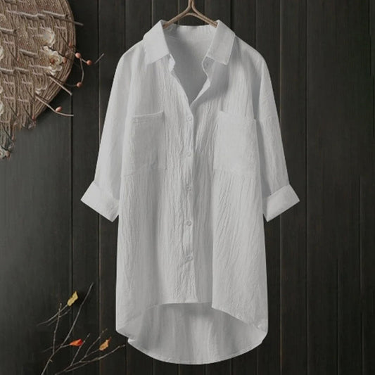 Elegante Lockere Damenbluse - Stilvolle Bluse Für Arbeit Und Freizeit-1