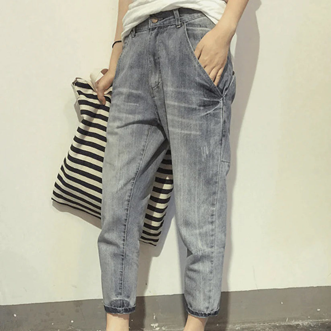 Bequeme Damenjeans für den Sommer, Lässige Jeanshose, Vielseitige Passform, Pflegeleicht, Ideal für den Alltag-3