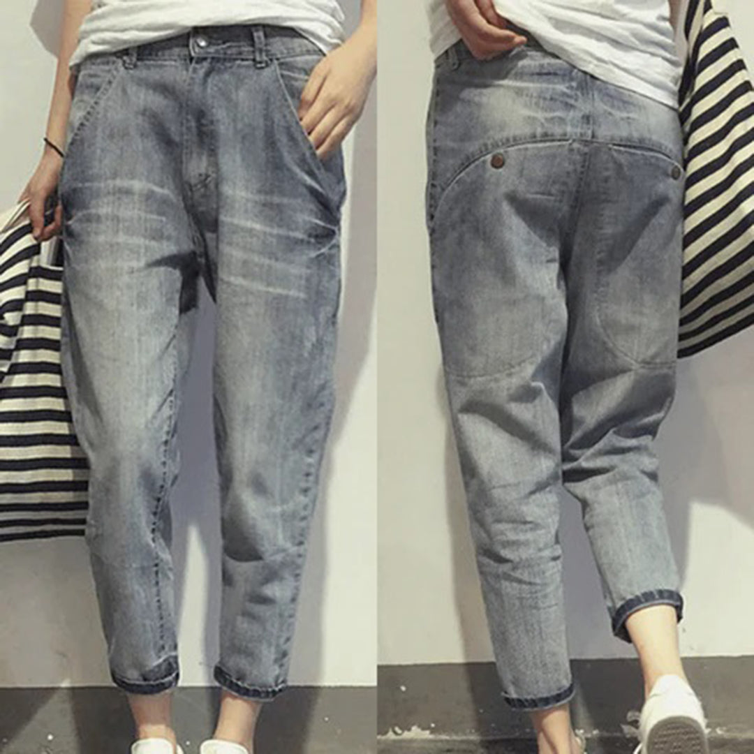 Bequeme Damenjeans für den Sommer, Lässige Jeanshose, Vielseitige Passform, Pflegeleicht, Ideal für den Alltag-5