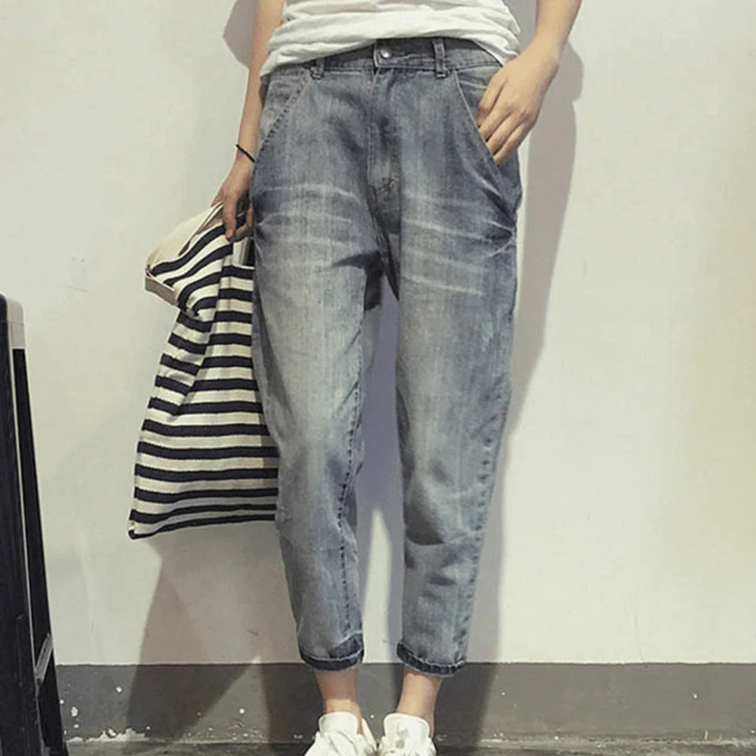 Bequeme Damenjeans für den Sommer, Lässige Jeanshose, Vielseitige Passform, Pflegeleicht, Ideal für den Alltag-1
