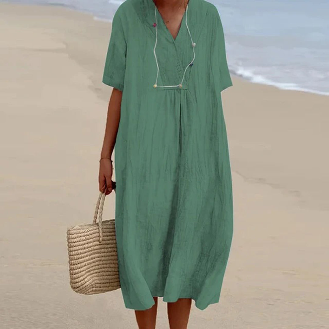 Luftige Damen Sommerkleid – lässiger Schnitt, Polyester, für warme Tage 5