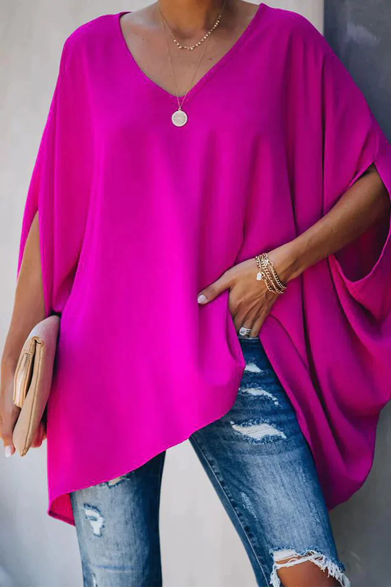 Luftige Damenbluse – weites Design, hochwertige Materialien, für den Sommer 2