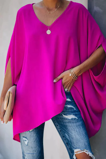 Luftige Damenbluse – weites Design, hochwertige Materialien, für den Sommer 2