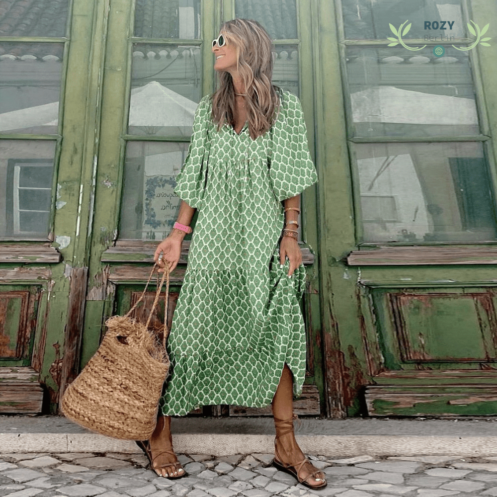 Luftiges Damenkleid – einzigartiges Design, umweltfreundlich, für den Sommer 0
