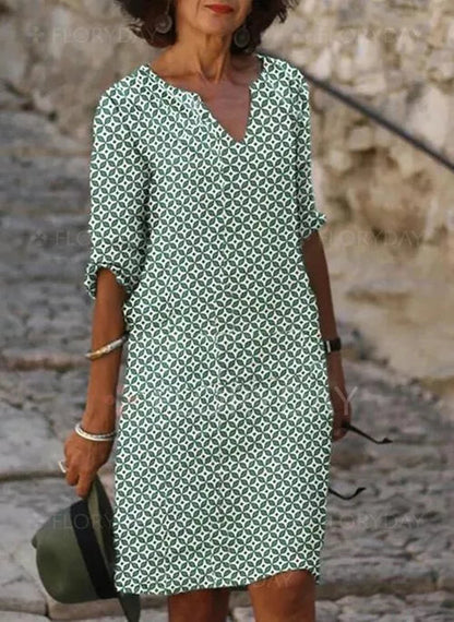 Luftiges Damenkleid – lockerer Schnitt, atmungsaktives Material, für sonnige Tage 0