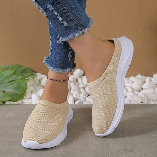 Orthopädische Slip-On-Schuhe Damen, Atmungsaktives Design mit Bequemer Innensohle für den Sommer-1