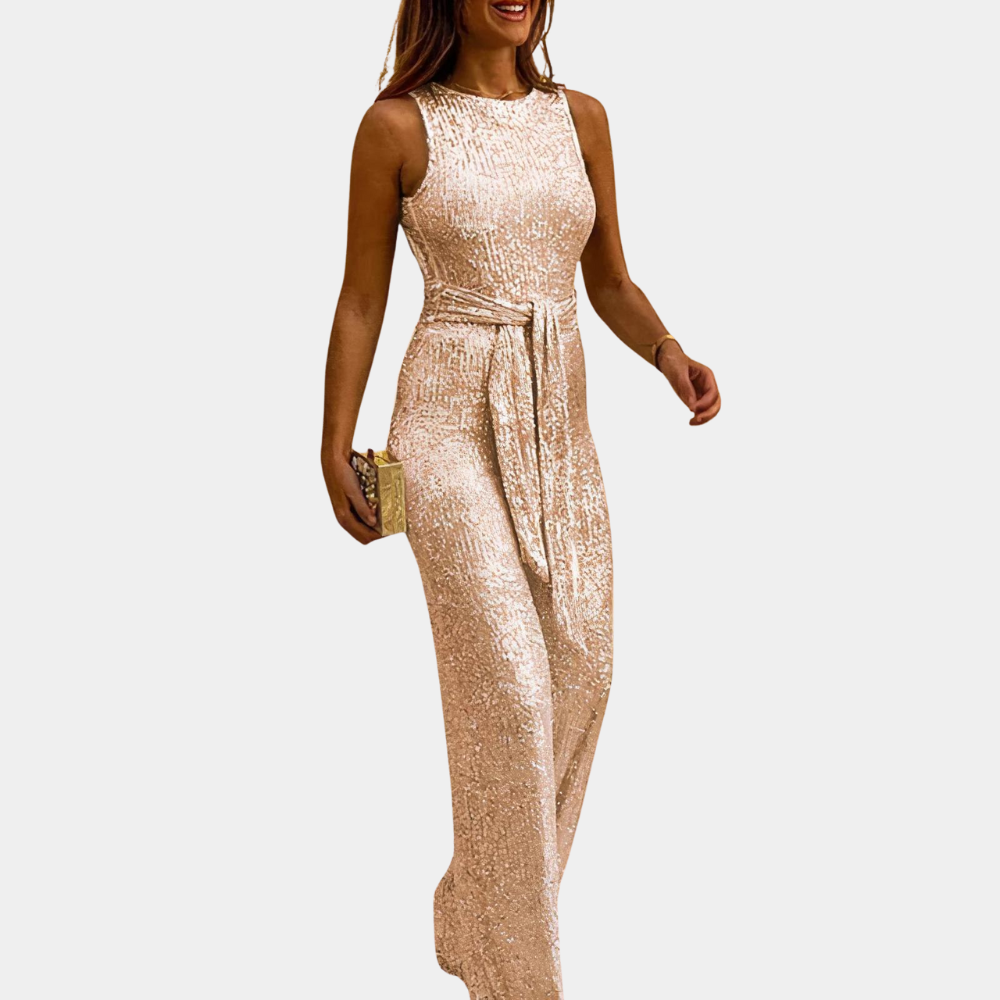 Variant image for Eleganter Glitzer-Jumpsuit Damen – Festliche Kleidung für Hochzeiten und Galas, Komfortable Passform, Glamouröses Design-16
