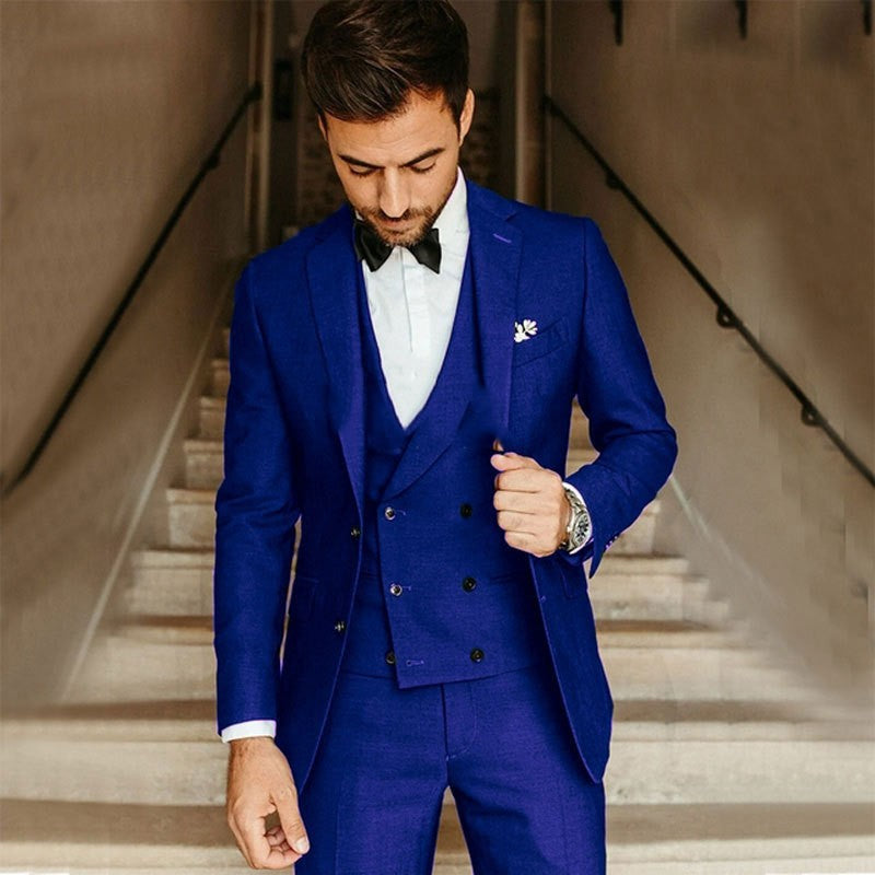 Men’s Elegant 3-Piece Wedding Suit For Formal Event