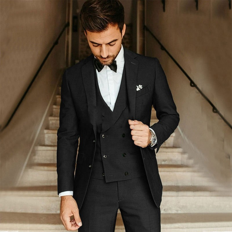 Men’s Elegant 3-Piece Wedding Suit For Formal Event