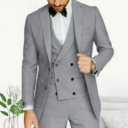 Men’s Elegant 3-Piece Wedding Suit For Formal Event
