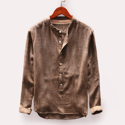 Variant image for Herren Leinenhemd - Klassische Eleganz mit modernem Komfort, Größen M-4XL, Herrenhemden Langarm-25