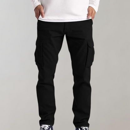 Herren Cargo Hose Mit Geräumigen Taschen Und Bequemer Passform Für Den Alltag-4