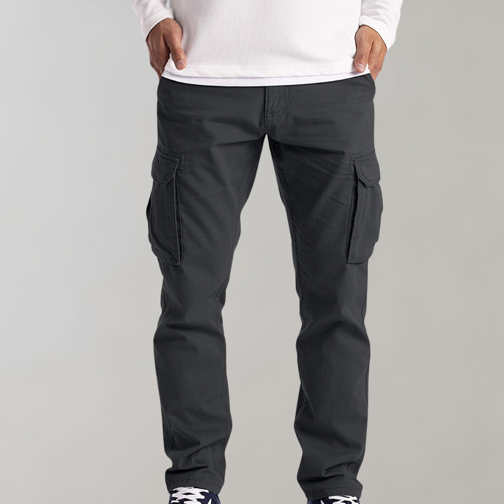 Herren Cargo Hose Mit Geräumigen Taschen Und Bequemer Passform Für Den Alltag-6