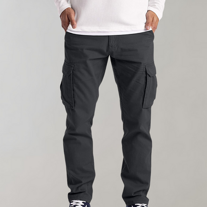 Herren Cargo Hose Mit Geräumigen Taschen Und Bequemer Passform Für Den Alltag-6