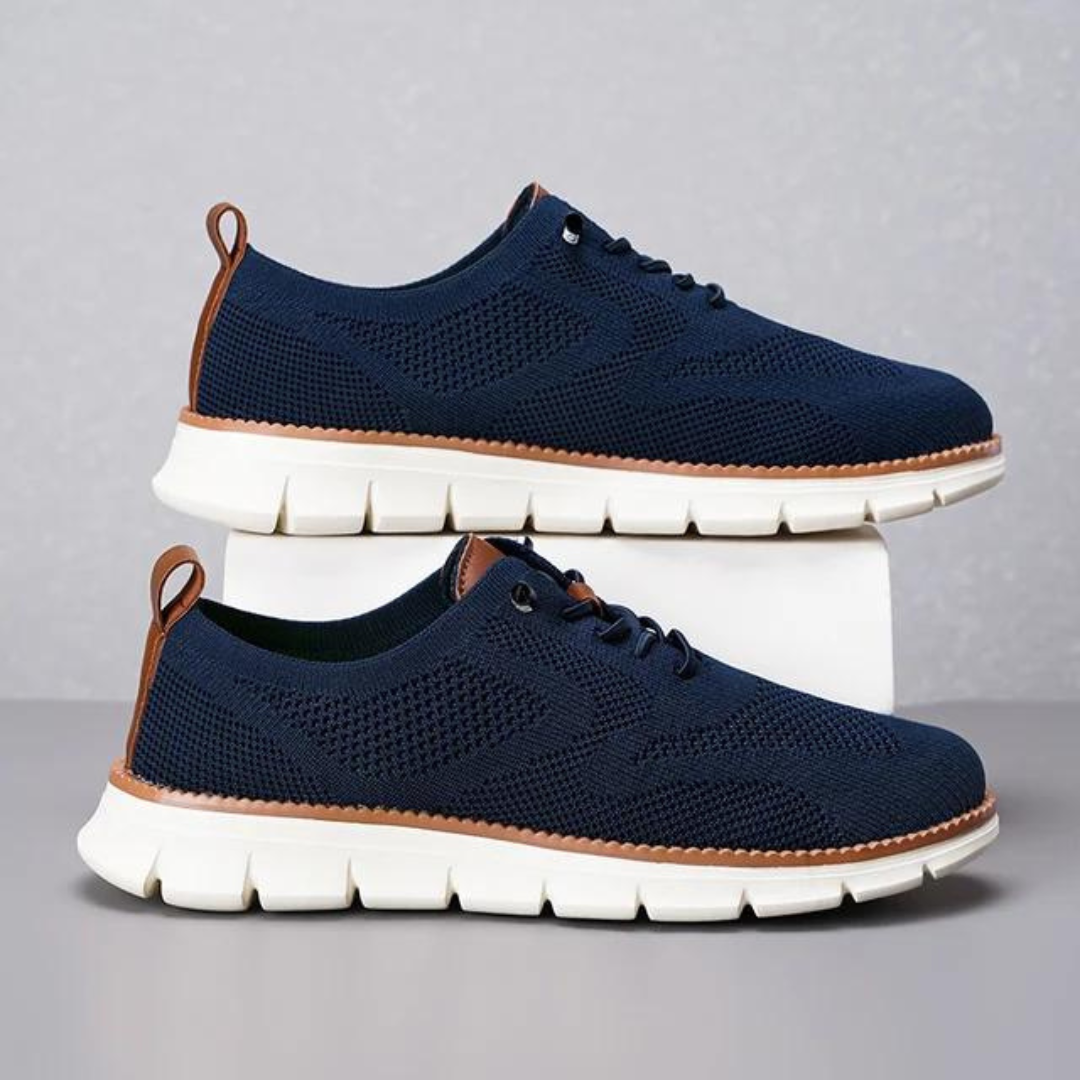 Elite-Orthopädische Turnschuhe Aus Echtem Leder Mit Gedächtnisschaum-Einlegesohlen Für Ganztägigen Komfort-4