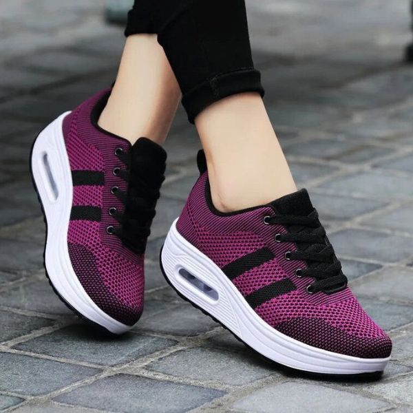 Orthopädische Sneakers Damen Mit Bogenunterstützung, Leichte Atmungsaktive Wanderschuhe-3