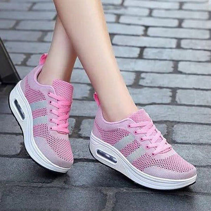 Orthopädische Sneakers Damen Mit Bogenunterstützung, Leichte Atmungsaktive Wanderschuhe-5
