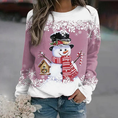 Women’s Snowman Christmas Jumper Warm & Elegant