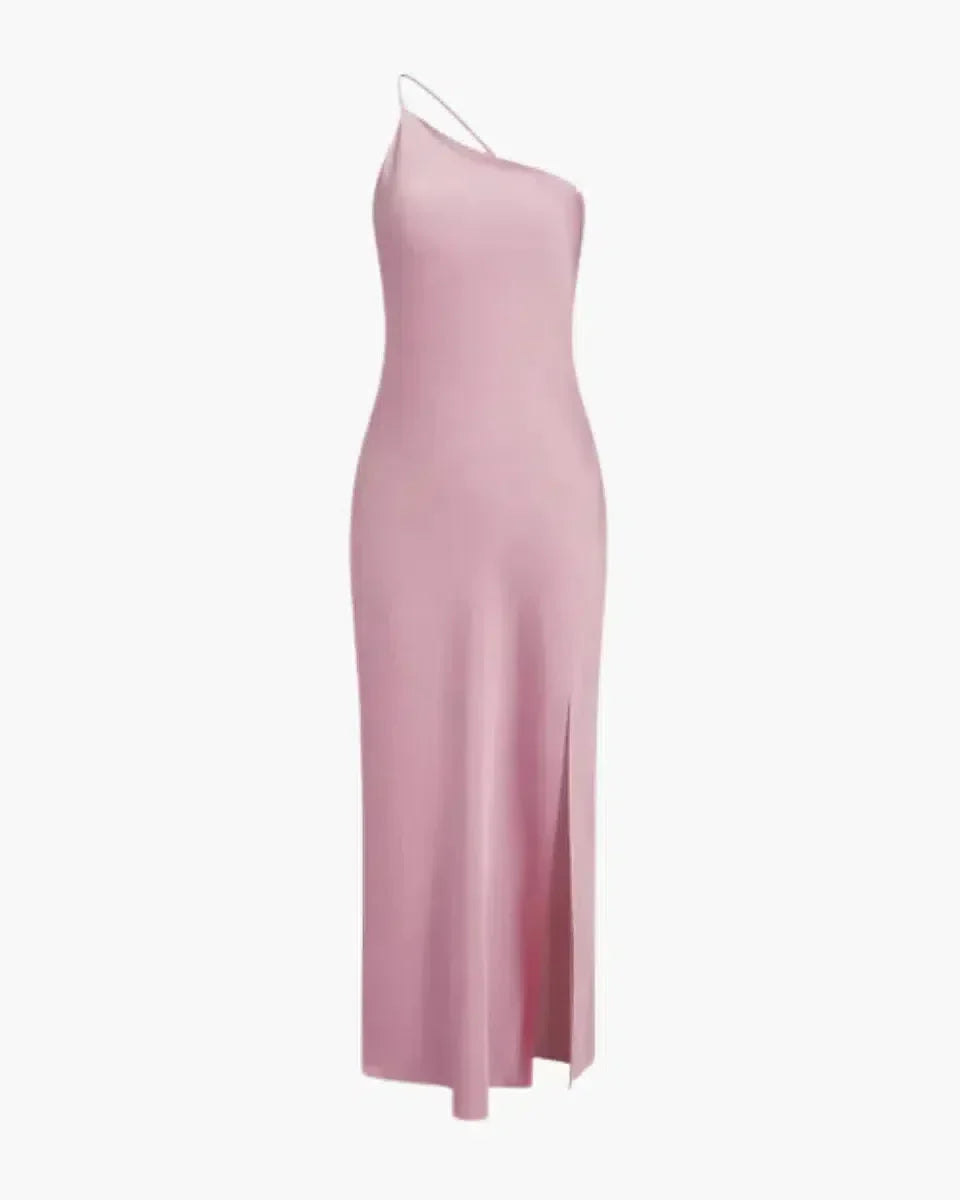 Variant image for Geschichtetes Maxikleid für Frauen mit Kreuzträgern und fließendem Rock in lebhaftem Gelb für Sommerveranstaltungen-21