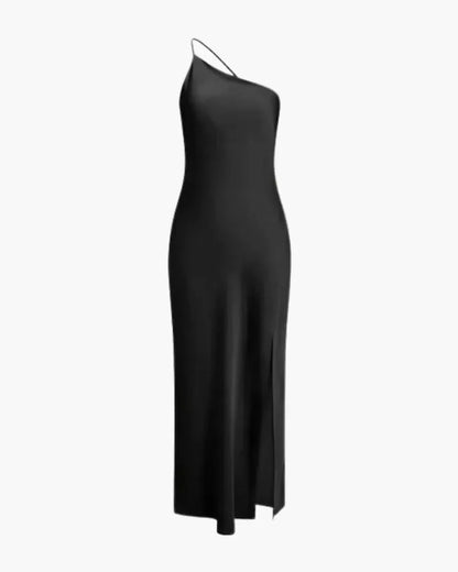 Variant image for Geschichtetes Maxikleid für Frauen mit Kreuzträgern und fließendem Rock in lebhaftem Gelb für Sommerveranstaltungen-5