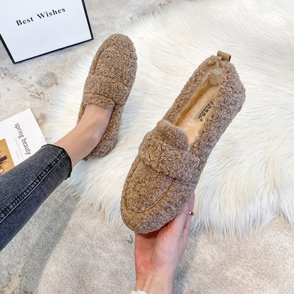 Plüsch-Hausschuhe Damen Mit Rutschfester Sohle Für Komfort Und Stil-4