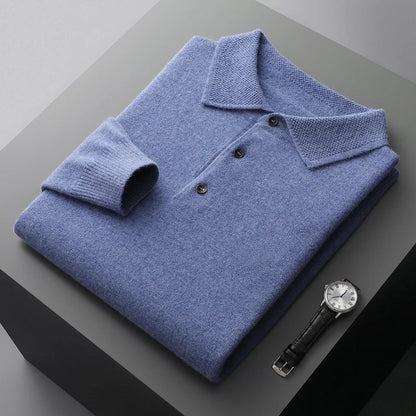 Herrenpullover Aus Merinowolle – Bequemer Und Stilvoller Merino Pullover Herren Mit Halbhoch-Kragen Und Kabelstrickmuster-3