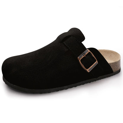 Variant image for Klassische Korken Clogs Pantoffeln für Männer und Frauen, weiche Wildleder-Sandalen mit Bogenunterstützung-29