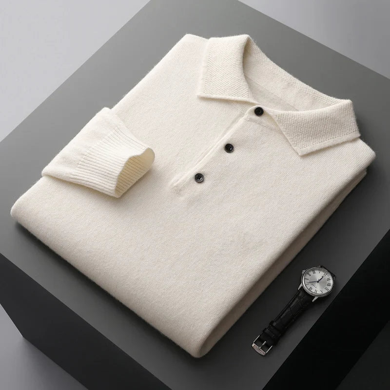 Variant image for Herrenpullover Aus Merinowolle – Bequemer Und Stilvoller Merino Pullover Herren Mit Halbhoch-Kragen Und Kabelstrickmuster-37